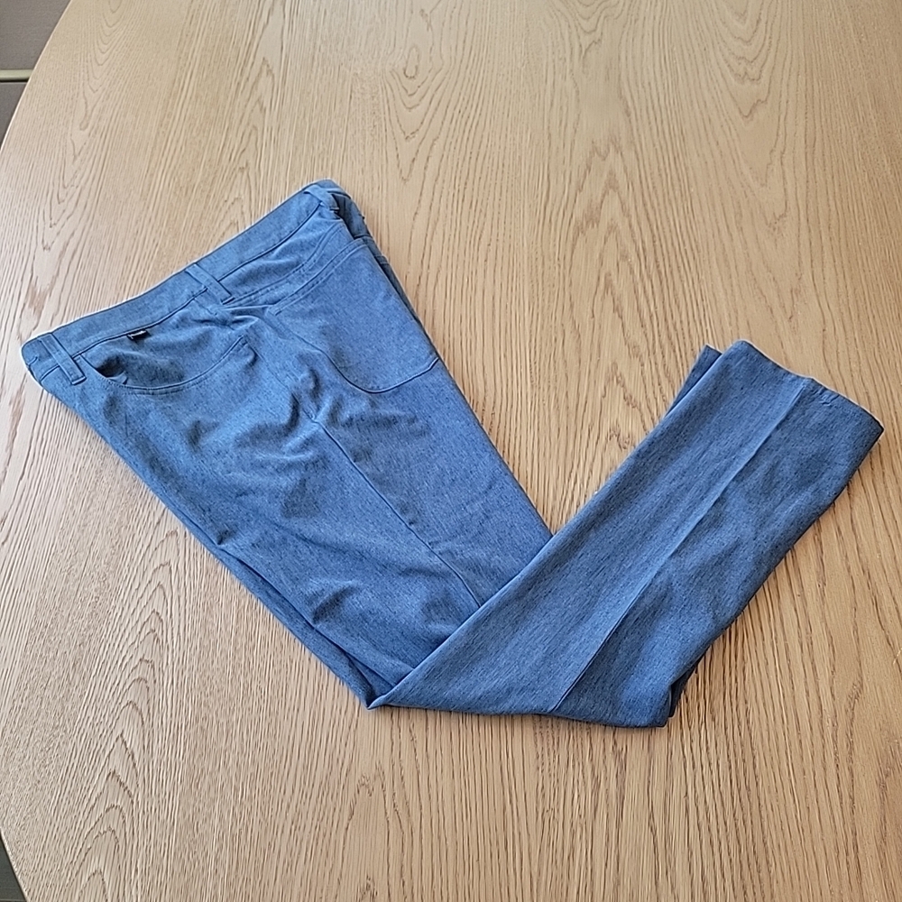 Travis Mathew Pants Men's 30x32 Stretch Flat Front Golf Performance Blue Travel